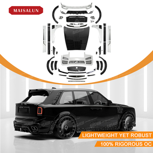 MAISALUN Nouveau kit carrosserie en fibre de carbone sèche style M pour <span class=keywords><strong>ROLLS</strong></span>-<span class=keywords><strong>ROYCE</strong></span> <span class=keywords><strong>CULLINAN</strong></span> Pare-chocs avant/arrière - NOIR 2019+ Installation par visserie - Product Image 5
