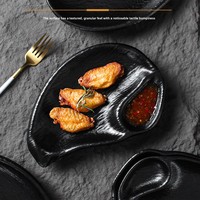 Melamine servies borden onregelmatige vorm commercieel snack gedroogd fruit speciaal melamine servies borden voor restaurant