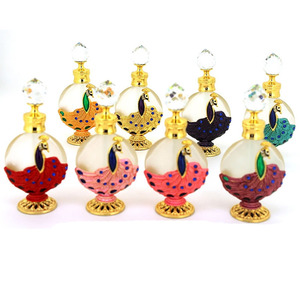 Luxury 15ml Arabian <b>Gold</b> Pattern Glass Oil Perfume Bottle - Product Image 5
