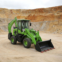 Reliable 4WD Backhoe Loader Mini Tractor Loader Backhoe 4x4 Backhoe Loader for Farm Use