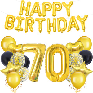 Youlun 18/21/30/40/50/60/70/80/90e décor de fête d'anniversaire ensemble de ballons en feuille de Latex pour la décoration de fête d'anniversaire fournitures de fête - Product Image 4