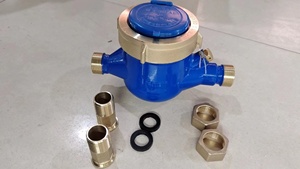 マルチジェット乾式IP68 ISO4064認証OEM 1/2真鍮製カップリング水道メーター DN15-DN50接続 - Product Image 5