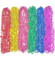 6 Stück bunte alles Gute zum Geburtstag Party Perlen Halsketten Geburtstags feier Perlen Halsketten Lieferungen für Silvester Party Dekorationen