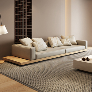 Sofá Seccional Moderno con <span class=keywords><strong>Chaise</strong></span> <span class=keywords><strong>Longue</strong></span>, Estilo Villa, Madera Sólida, para Sala de Estar, con Tecnología de Látex y Tapicería de Tela - Product Image 2