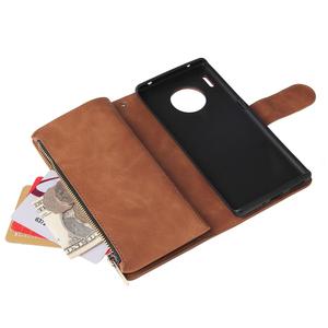 <span class=keywords><strong>Coque</strong></span> portefeuille à fermeture éclair pour <span class=keywords><strong>Huawei</strong></span> Mate 30 <span class=keywords><strong>Pro</strong></span>, housse arrière en <span class=keywords><strong>cuir</strong></span>, antichoc, pour téléphone portable - Product Image 3