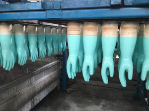 ถุงมือป้องกันถุงมือไนไตรล์สีเขียว15mil 13mil ได้รับการอนุมัติจาก EN374-2 - Product Image 5