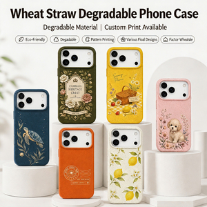เคสโทรศัพท์ย่อยสลายได้ทางชีวภาพ ได้รับการรับรองมาตรฐาน สำหรับ iPhone 17 16 15 14 13 12 เคสแบบกำหนดเองเป็นมิตรกับสิ่งแวดล้อม ทำจากฟางข้าว ใช้ได้กับ Google XR ด้วย - Product Image 1