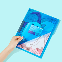 Carpeta de presentación FUDEK A4 PP con forma de cuchillo cubierta de informe de clip colorido
