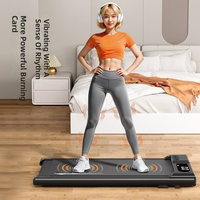 Caminadora Eléctrica Plana Motorizada OEM, Delgada, para Debajo del Escritorio, 1-6 km/h, Pantalla LED de Velocidad, Máquina de Cardio Compacta para el Hogar