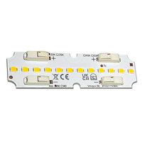 Lumen élevé 204LM/W ZHAGA Standard 70*20mm SMD2835 LED 2.5W Module PCB 12LED DC36V pour l'éclairage de bureau linéaire intérieur