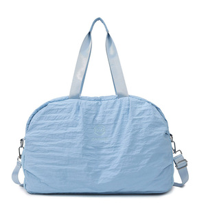Sac de voyage vintage élégant pour femme avec logo personnalisé, imperméable, 5 couleurs unies, compartiment sec/humide séparé et poche à chaussures indépendante - Product Image 6