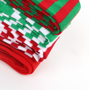 Calcetines de punto a rayas por encima de la rodilla para mujer, invierno 2025, para fiestas festivas, Navidad, cosplay - Product Image 2