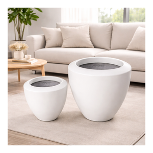 Macetas de Fibra de Vidrio Ecológicas, Duraderas, Ligeras y Sostenibles, Talladas a Mano, Decoración para el Hogar y Jardín, Fabricación en Vietnam - Product Image 1