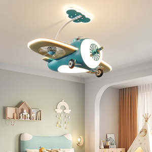 Hot bán Quạt trần ánh sáng cho phòng trẻ em/phòng ngủ Dễ dàng cài đặt hỗ trợ OEM 3 màu Temp 6 gió chế độ LED ánh sáng Quạt trần - Product Image 4