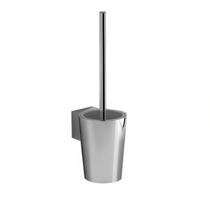 Support mural pour brosse de toilette chromé 12,2 x 42,2 x 14,2 cm, accessoire de salle de bain - Product Image 3