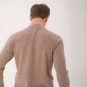 Mode pull pull marque privée laine câble tricot mongol 100% pull en cachemire hommes - Product Image 5