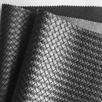 Texture de tissage 3D imperméable tricoté dos PU Faux tissu en cuir synthétique artificiel pour la fabrication de sacs sacs à main ceintures portefeuille Pad