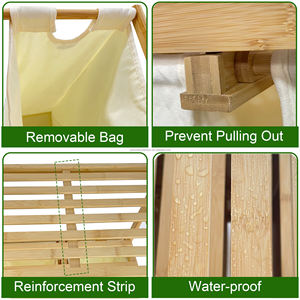 Organizador de Bambú Delgado SYT para Esquina de Salón, Clutter Vanish, Organizador de Bolsas para Rincón de <span class=keywords><strong>Ventana</strong></span> - Product Image 4