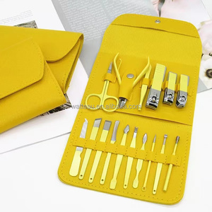 Kit de pédicure professionnel 16 pièces, acier inoxydable de haute qualité, coupe-ongles et ciseaux pour ongles des pieds, étui de voyage, ensemble de manucure et pédicure - Product Image 5