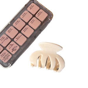 BELLEWORLD Custom Logo Advanced Sense Bright Surface <strong>Burgundy</strong> Plastic <strong>Hair</strong> Clips Women Fashion <strong>Hair</strong> <strong>Accessories</strong> Wholesale - Product Image 5