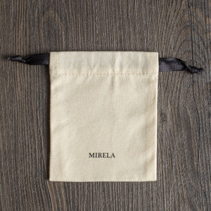Sac à bijoux en coton multi-tailles pour colliers et boucles d'oreilles, emballage de bijoux de mode avec logo personnalisé - Product Image 5