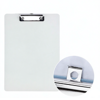 Vente en gros de porte-documents A4 personnalisés avec logo, en plastique PP épaissi, avec clip métallique discret pour le bureau et l'école