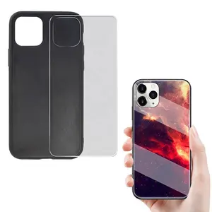 Étuis de téléphone vierges à Sublimation en verre pour iPhone 14 11 PRO Max étui en verre trempé pour Samsung UV imprimé étui de téléphone pour Huawei