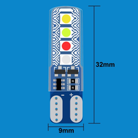 2 Stück 12V Stroboskop-LED-Lampen T10 W5W 194 168 501 8SMD 5630 Fehlerfrei Superhell Auto LKW SUV Silikagel Wasserdichte Blitzlichter