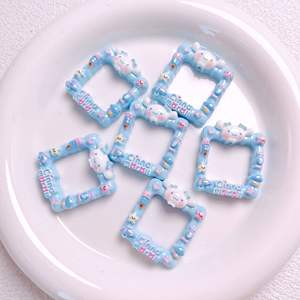 UV Color Plated Sanlio Straight Hole <b>Photo</b> <b>Frame</b> Beads DIY Mobile Phone Chain Jewelry Accessories <b>Acrylic</b> Loose Beads - Product Image 4