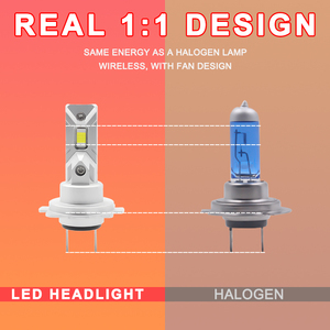 FSYLX M1C Mini Taille CSP 3570 Ampoule de Phare LED 40W 5000LM 6000K Feux Antibrouillard de Voiture Luces H1 H4 H7 H8 H9 H11 9005 9006 Globes LED - Product Image 4