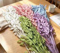 Harga Grosir Bunga Chasmanthium Kering Berkualitas Tinggi 40-50g, Bunga Artifisial Awet 60-70cm untuk Hari Valentine Natal
