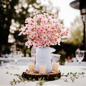 <b>Artificial</b> Peach Blossom Branches Silk Fake Flowers Decorative <b>Artificial</b> Peach <b>Tree</b> for Home and Scene Decoration - Product Image 5