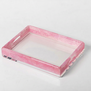 Luxury Resin Handmade Multi-Functional Serving Tray Modern Abstract Pattern <b>Decorative</b> Platter Elegant Dining <b>Table</b> <b>Accessory</b> - Product Image 1