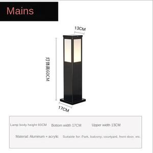 Lumière de jardin extérieur moderne minimaliste villa parc paysage pelouse tunnel route <span class=keywords><strong>solaire</strong></span> pelouse lumière - Product Image 5