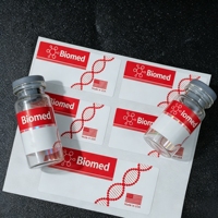 Autocollants personnalisés en vinyle imperméable pour flacons de peptides, étiquettes de 2 ml, 10 ml, 15 ml pour l'emballage de poudre de peptides