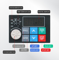 Variateur de fréquence industriel VFD 0,75-2,2 kW, convertisseur 220 V monophasé vers triphasé, contrôle vectoriel du moteur