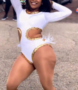 Vêtements de performance de <span class=keywords><strong>jazz</strong></span> latin pour femmes Uniforme de scène Majorette à franges à paillettes accrocheur Excellent pour les concerts de <span class=keywords><strong>jazz</strong></span> et de danse - Product Image 4