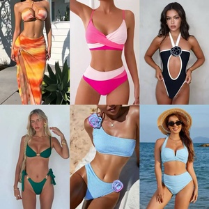Bikinis bonitos de alta calidad al por mayor, <span class=keywords><strong>Bikini</strong></span> sin entrepierna Moden para mujer, traje de baño <span class=keywords><strong>con</strong></span> diamantes de imitación, traje de baño <span class=keywords><strong>con</strong></span> flecos - Product Image 3
