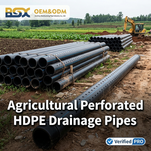 <span class=keywords><strong>Tubo</strong></span> di Drenaggio Perforato in PE da 3 Pollici per Drenaggio Sotterraneo di Terreni Agricoli, 90MM OD, OEM ODM Personalizzato - Product Image 2