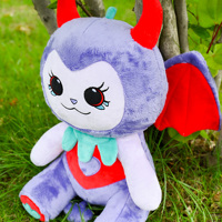 Boneka Kelelawar Kartun Halloween dari Bahan Katun PP, Aksesoris Pabrik Grosir, Mainan Hewan Boneka Custom Bordir Desain Unisex