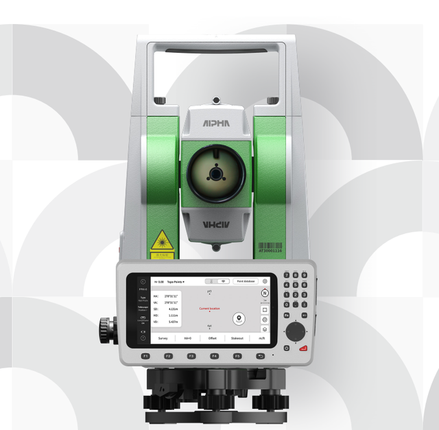 ALPHA Ta Android Total Station 2" Accuracy 1000m Non-Prism Laser Distance Meter 5.5" Touch Screen IP54 30x