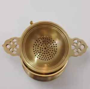 Colador de Té Artesanal de Cobre Vintage, Ecológico y Reutilizable para Café y Té, Taza de Regalo - Product Image 1