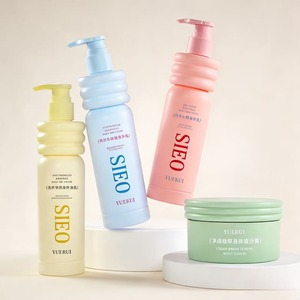 Flacon de lotion corporelle au design unique en forme de donut, flacon de shampoing en PE, pot de <span class=keywords><strong>masque</strong></span> capillaire, nouveau flacon pompe pour soin corporel, pot de beurre corporel exfoliant - Product Image 6