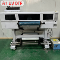 60cm A1 rol Printer Dtf UV untuk rol pencetak Label stiker kristal pencetak Film DTF UV dengan mesin cetak Laminator UV DTF