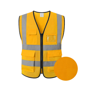 Chalecos Reflectantes CITICITY, Chalecos de Alta Visibilidad, Chaleco de Seguridad de Poliéster para Construcción, Malla Reflectante con Cremallera - Product Image 6