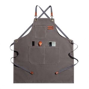 Delantales de Cocina Personalizados con Logotipo, de Lona y Algodón, Unisex, para Camareros, Uniformes de Trabajo, para Cocina, Barbacoa, Bar, Trabajo Comercial, Cafetería, Restaurante - Product Image 6