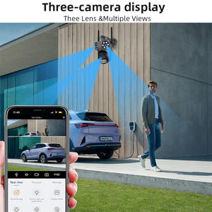 Regis Icsee Caméra réseau IP étanche Wi-Fi 3MP <span class=keywords><strong>3</strong></span> <span class=keywords><strong>objectifs</strong></span> <span class=keywords><strong>3</strong></span> écrans Suivi automatique du mouvement Audio bidirectionnel Alarme de vision nocturne - Product Image 6