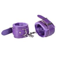 Bracelets de poignet et de cheville en peluche jaune pour femmes, jeux SM, exercices, bandes de résistance, laisse, jouets sexuels pour adultes