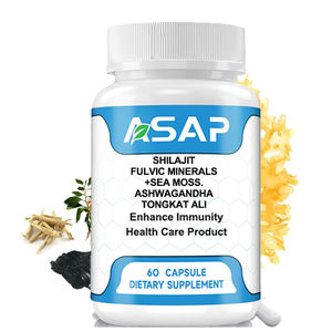 Etiqueta privada Himalayan 2000mg Shilajit Sea Moss Tongkat Ali Ashwagandha y Shilajit Cápsula - Product Image 3