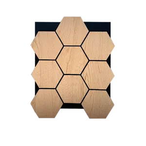 3D Mdf wood Pet Strip Sound-Absorbing fluted panel Acoustic Board Solid oak Wooden soundproof Slat Panel For Wall Panels ceiling